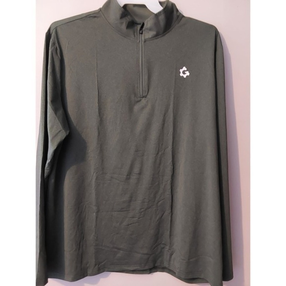NWOT-Men's JumGear 1/4 Zip Athletic Wear Pullover Size‎ XL Dark Green